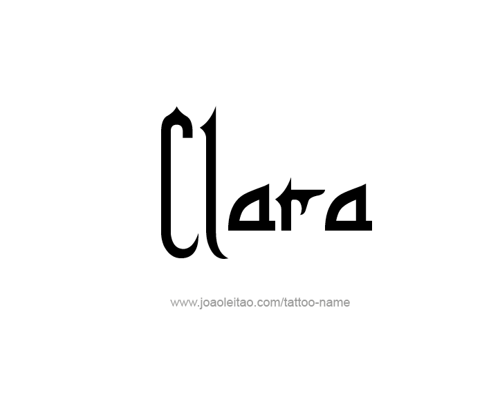 Tattoo Design Name Clara   