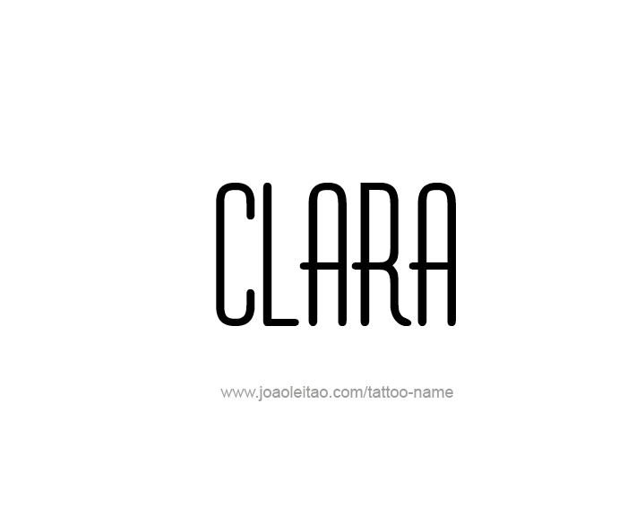 Tattoo Design Name Clara   