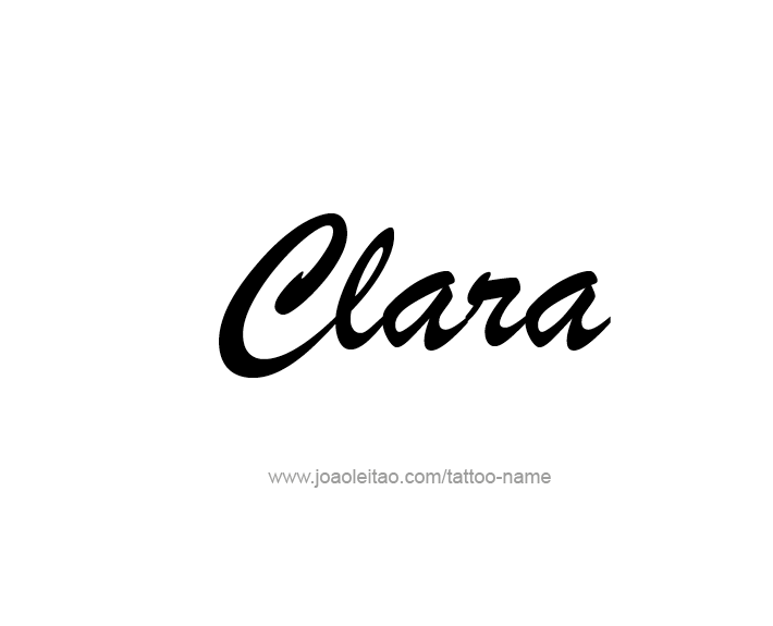 Tattoo Design Name Clara   