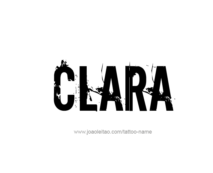 Tattoo Design Name Clara   