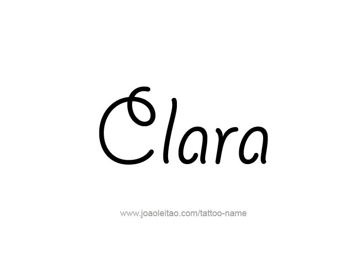 Tattoo Design Name Clara   