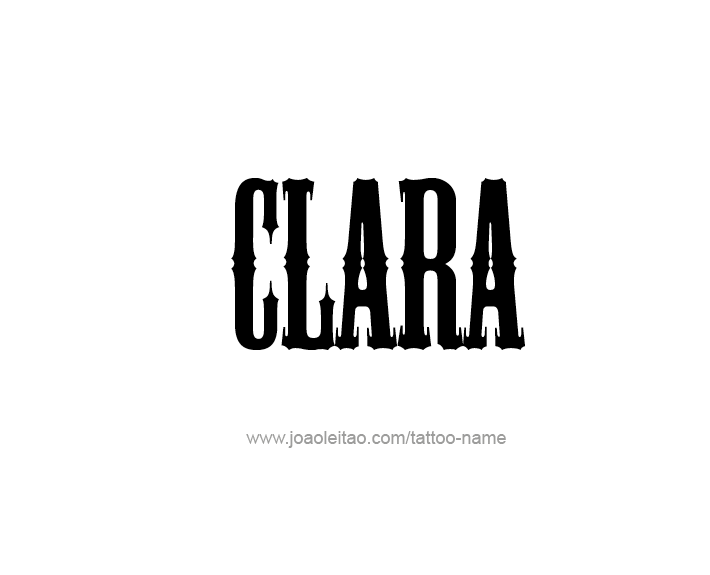 Tattoo Design Name Clara   