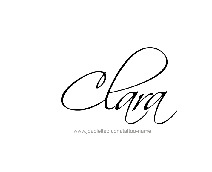 Tattoo Design Name Clara   