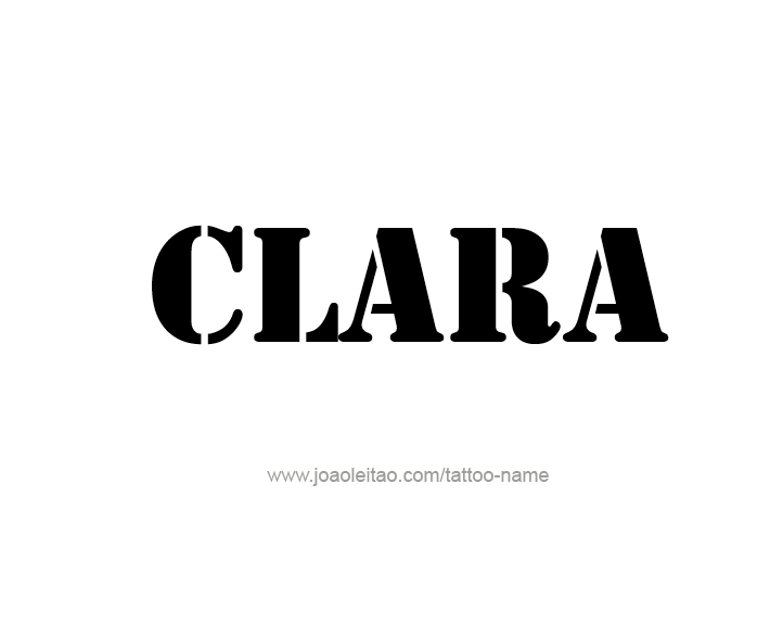 Tattoo Design Name Clara   