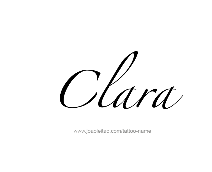 Tattoo Design Name Clara   