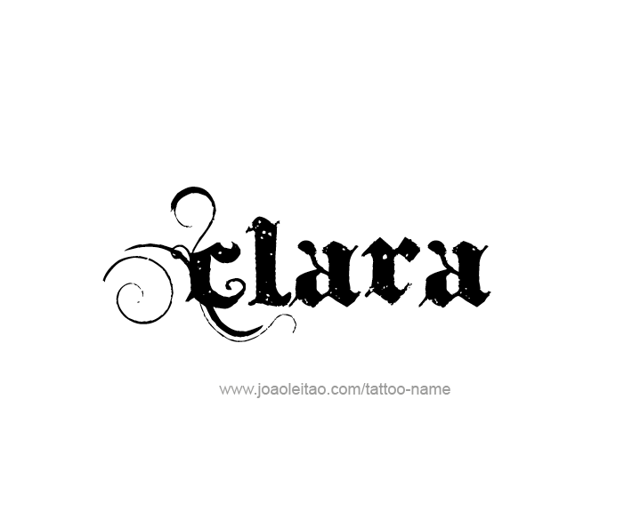 Tattoo Design Name Clara   