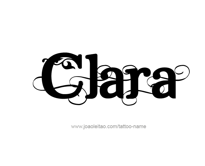 Tattoo Design Name Clara   