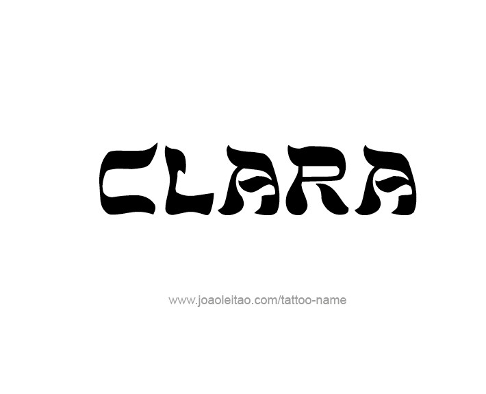 Tattoo Design Name Clara   