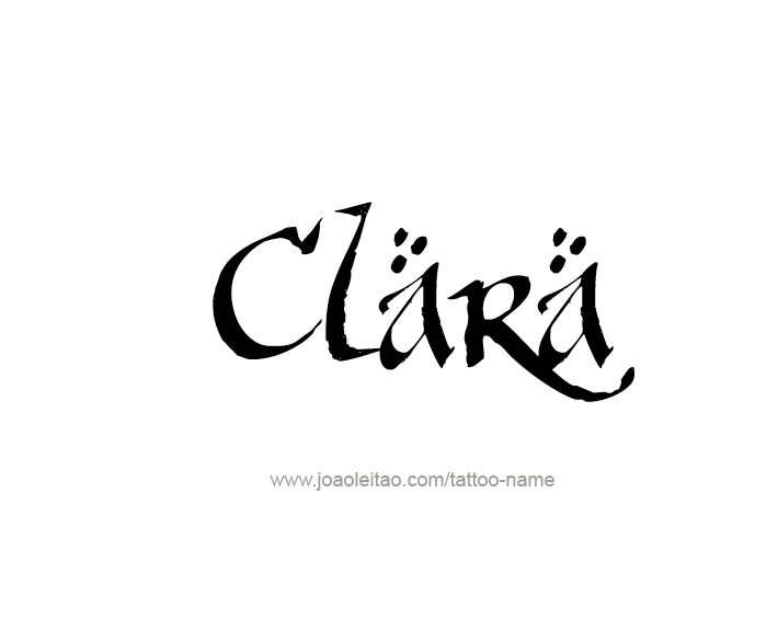 Tattoo Design Name Clara   