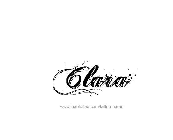 Tattoo Design Name Clara   