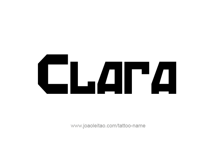 Tattoo Design Name Clara   