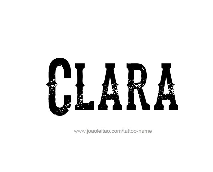Tattoo Design Name Clara   