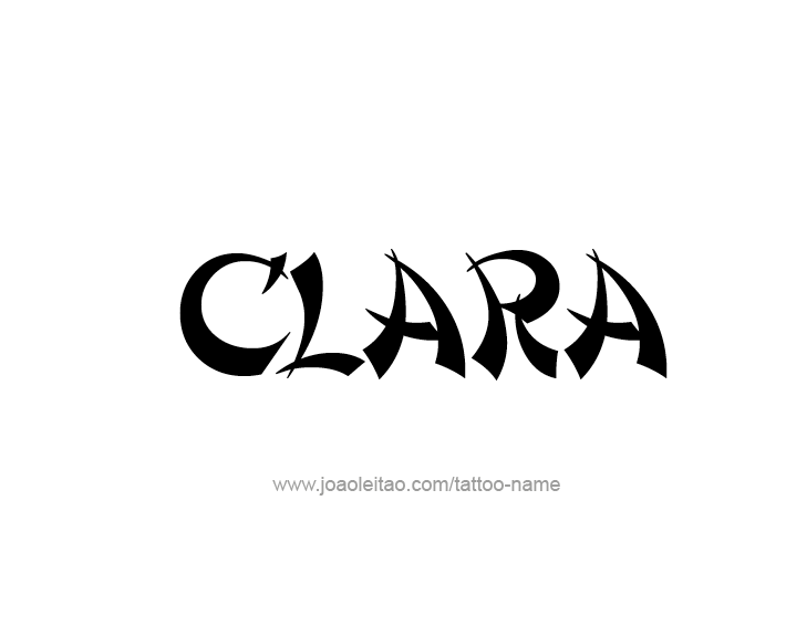 Tattoo Design Name Clara   