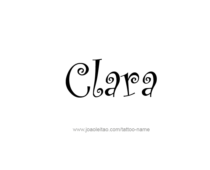 Tattoo Design Name Clara   