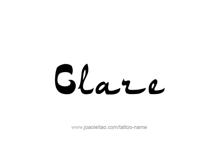 Tattoo Design Name Clare   