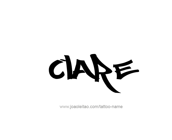 Tattoo Design Name Clare   