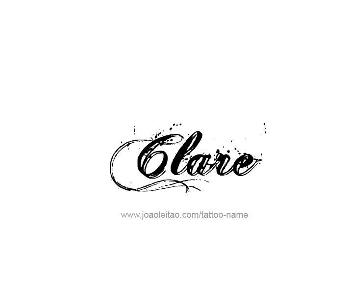 Tattoo Design Name Clare   