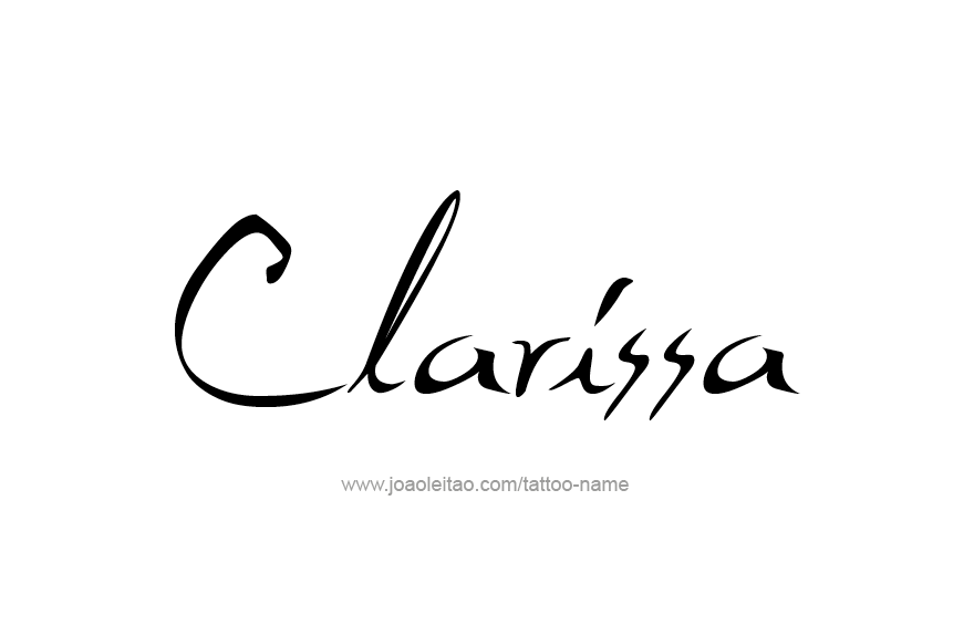 Tattoo Design Name Clarissa   