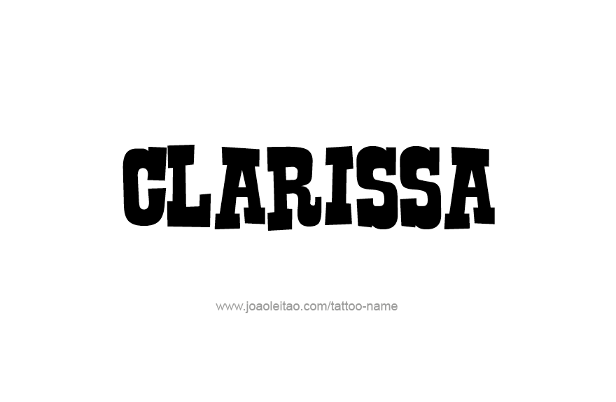 Tattoo Design Name Clarissa   