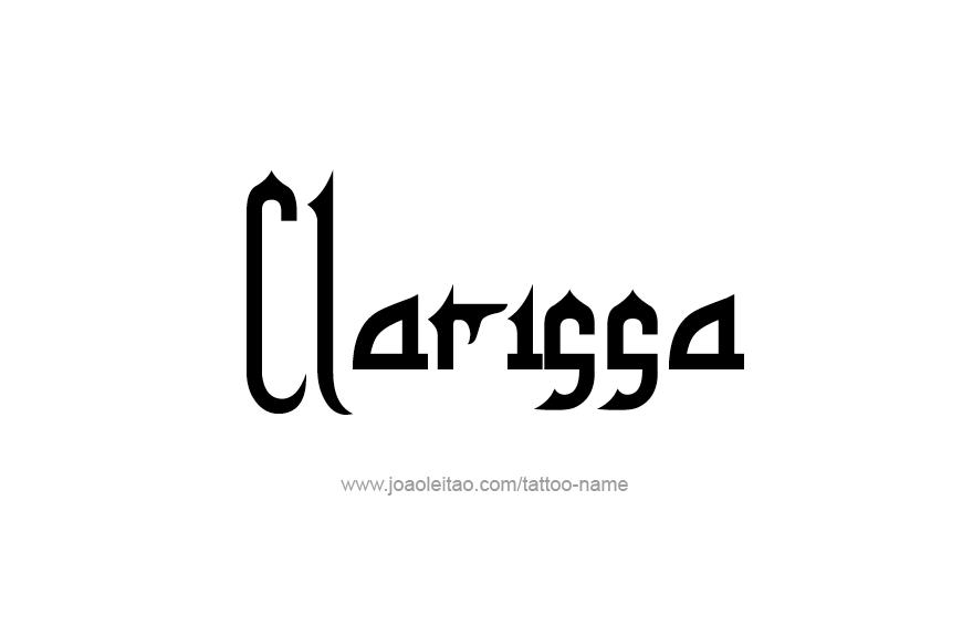 Tattoo Design Name Clarissa   