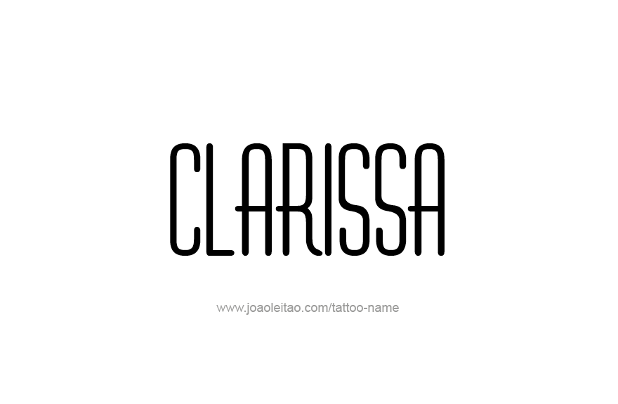 Tattoo Design Name Clarissa   