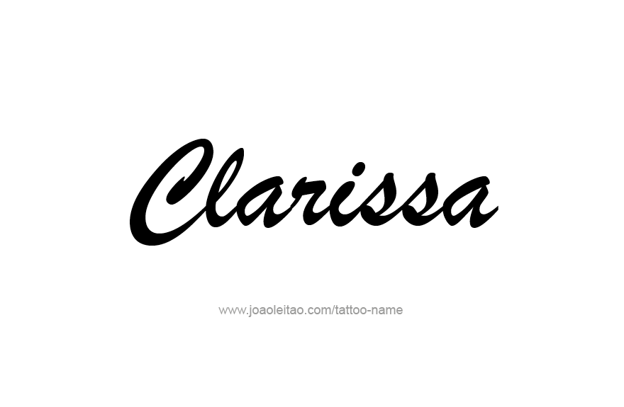 Tattoo Design Name Clarissa   