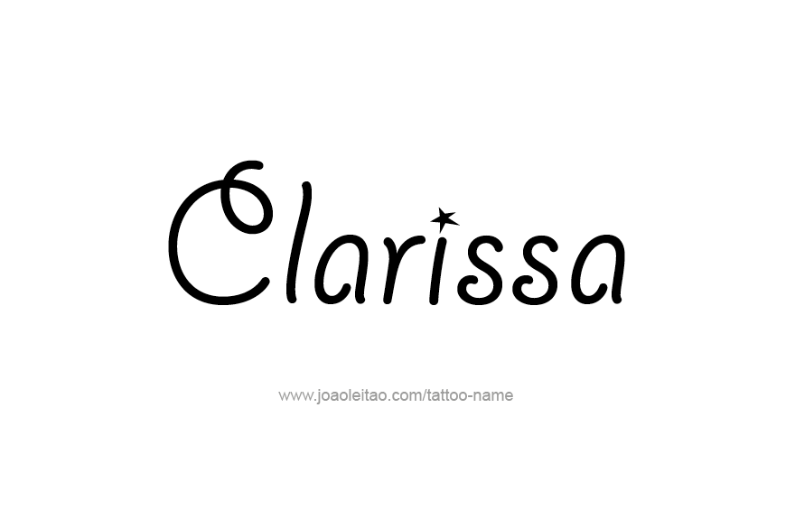 Tattoo Design Name Clarissa   