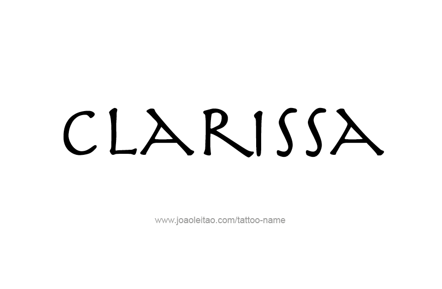 Tattoo Design Name Clarissa   