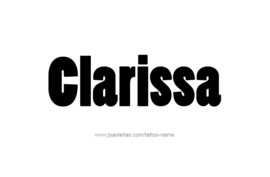 Tattoo Design Name Clarissa   