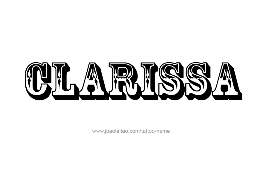 Tattoo Design Name Clarissa   