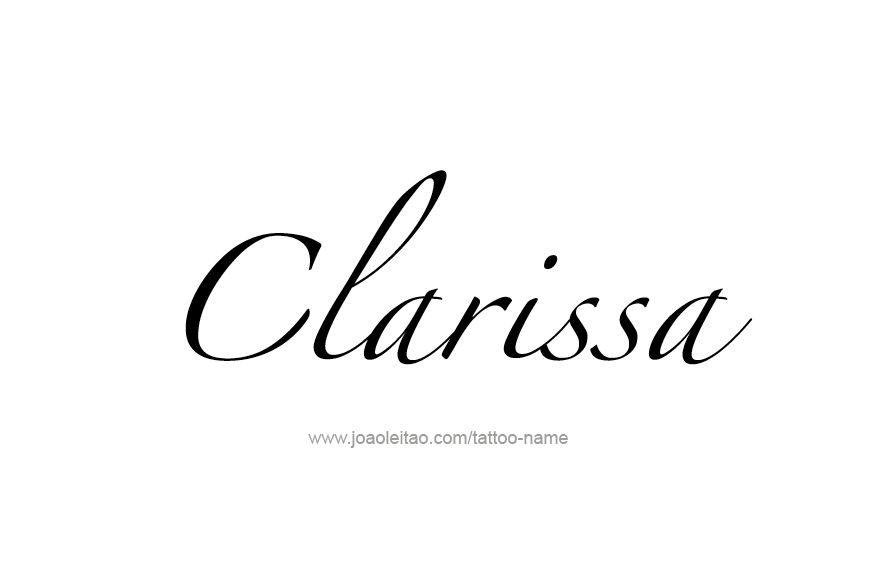 Tattoo Design Name Clarissa   