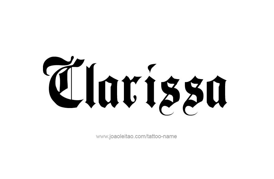 Tattoo Design Name Clarissa   