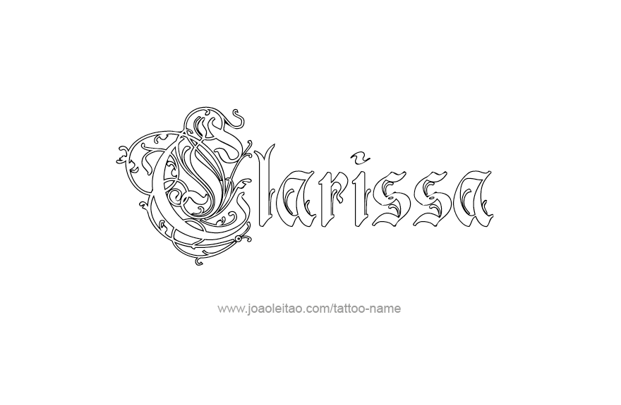 Tattoo Design Name Clarissa   