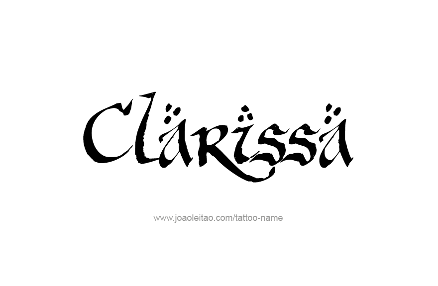 Tattoo Design Name Clarissa   