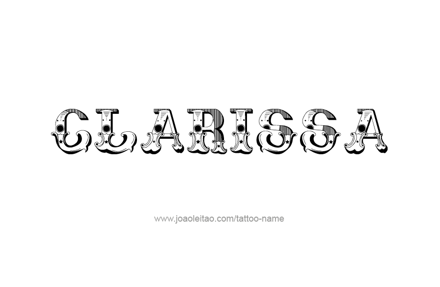 Tattoo Design Name Clarissa   