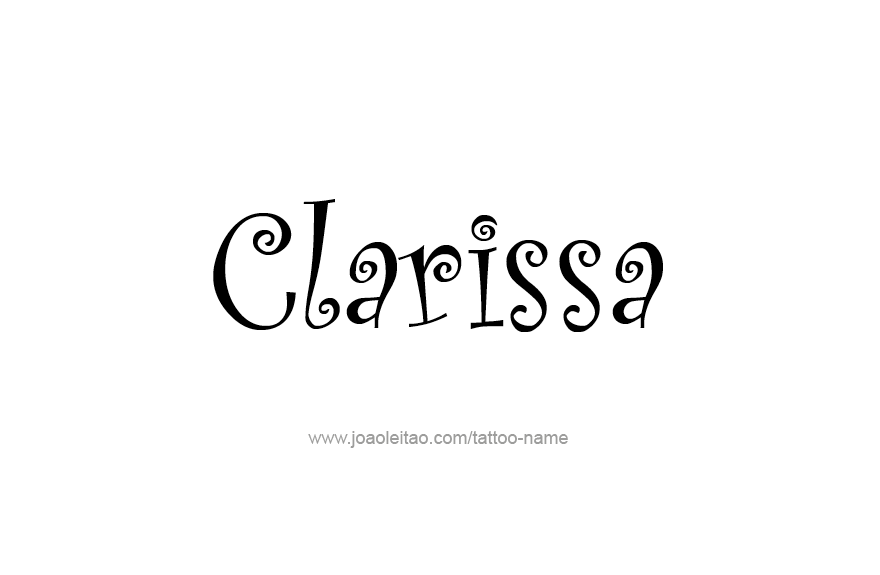 Tattoo Design Name Clarissa   