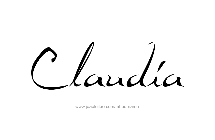 Tattoo Design Name Claudia   