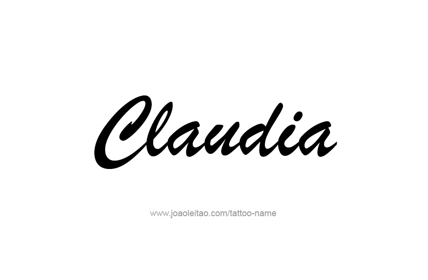 Tattoo Design Name Claudia   