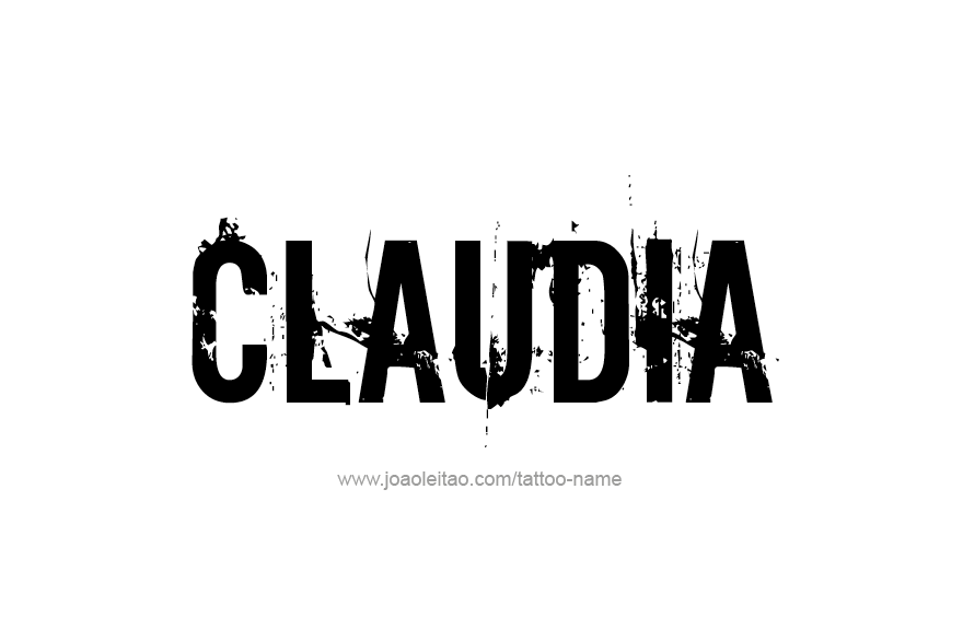 Tattoo Design Name Claudia   