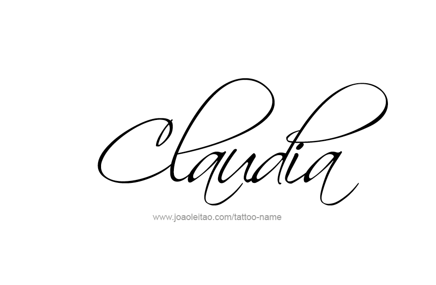 Tattoo Design Name Claudia   