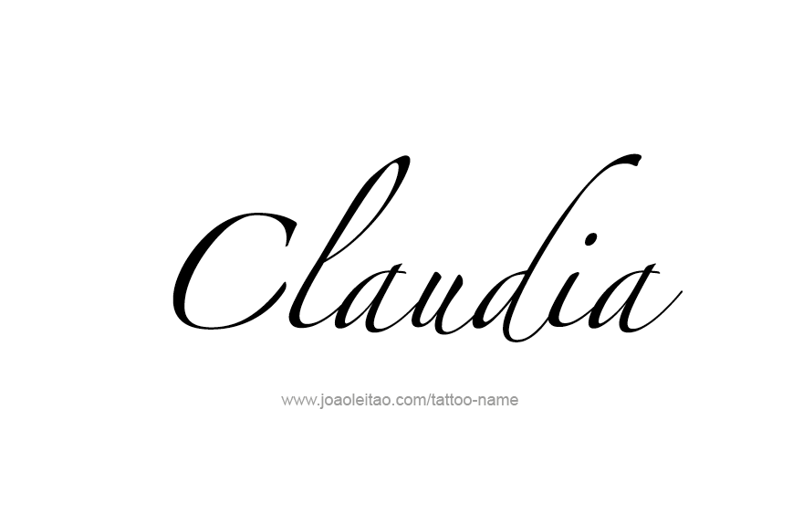 Tattoo Design Name Claudia   