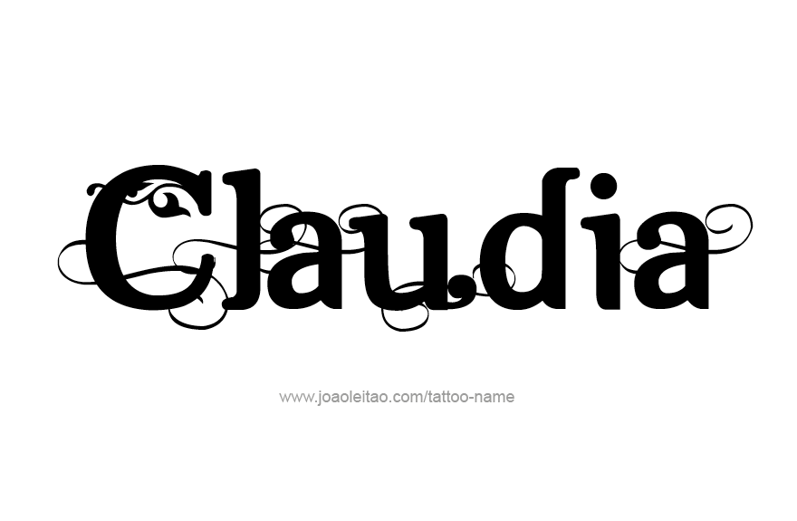 Tattoo Design Name Claudia   