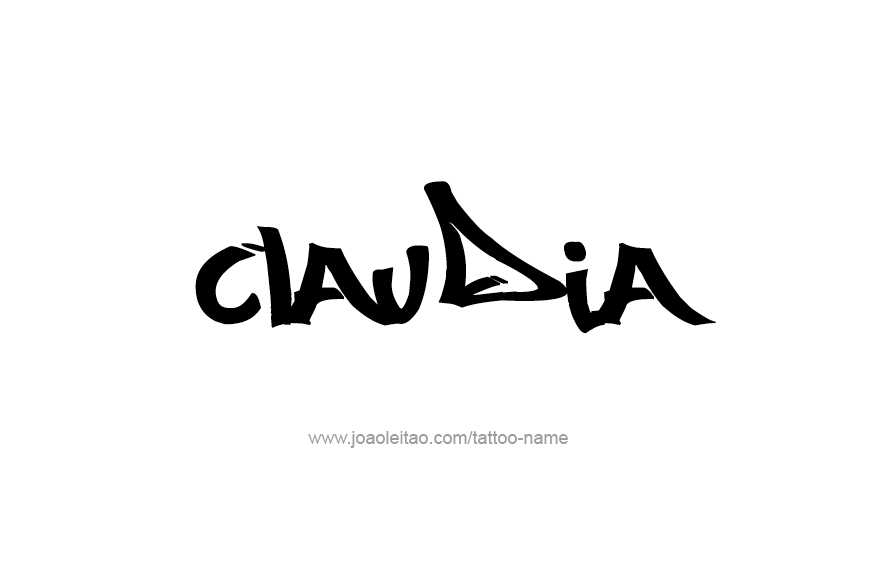 Tattoo Design Name Claudia   