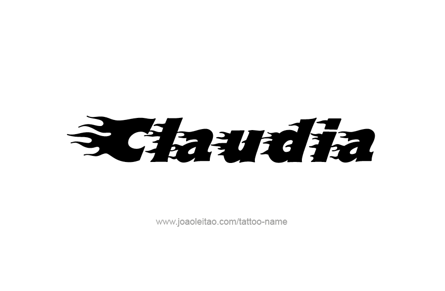 Tattoo Design Name Claudia   