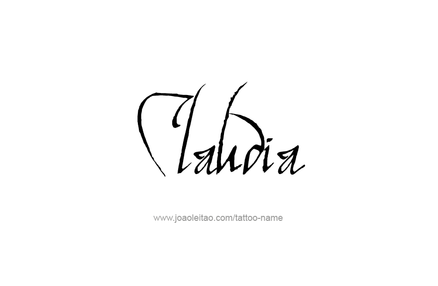 Tattoo Design Name Claudia   