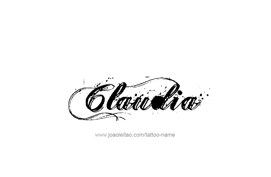 Tattoo Design Name Claudia   