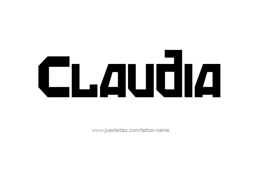 Tattoo Design Name Claudia   