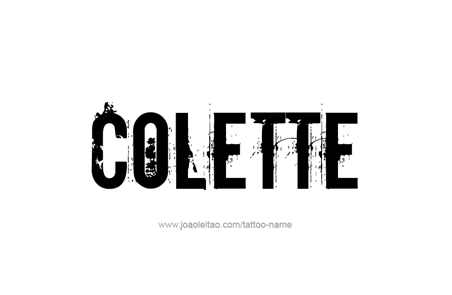 Tattoo Design Name Colette   