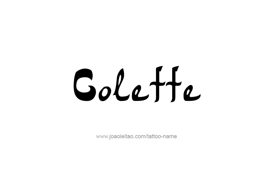 Tattoo Design Name Colette   