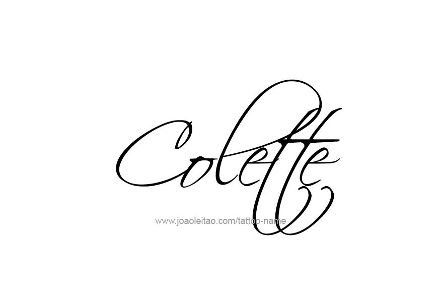 Tattoo Design Name Colette   